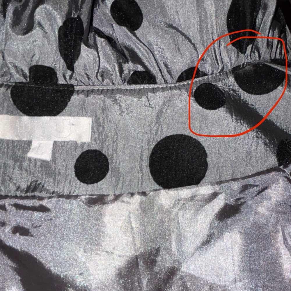 UBU Polka Dot Women's Jacket Sz L Whimsi Goth Dark Romantic Vampire Witchy - Picture 5 of 7